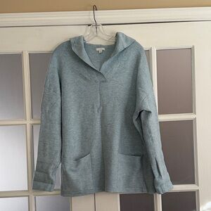 J. Jill Light Blue Knit Top